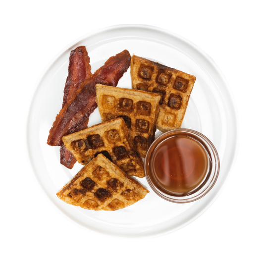 Vanilla Protein Waffle w/ Turkey Bacon