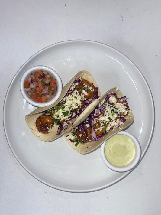 Smokey Sweet Shrimp Taco w/ Jalapeno Crema